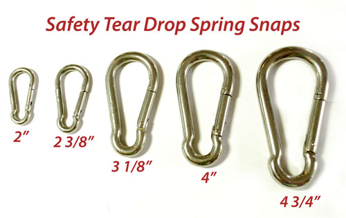 Safety Tear Drop Spring Snaps